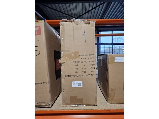 Bureaustoel gamestoel led rgb, zwart, 2025 - afbeelding 2 van  2