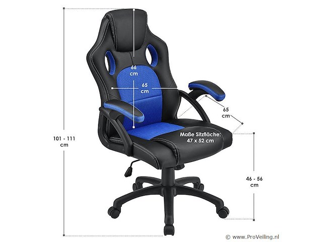 Bureaustoel gaming - afbeelding 9 van  9