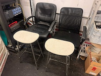 Bureaustoel met kruk (2x) - afbeelding 1 van  3