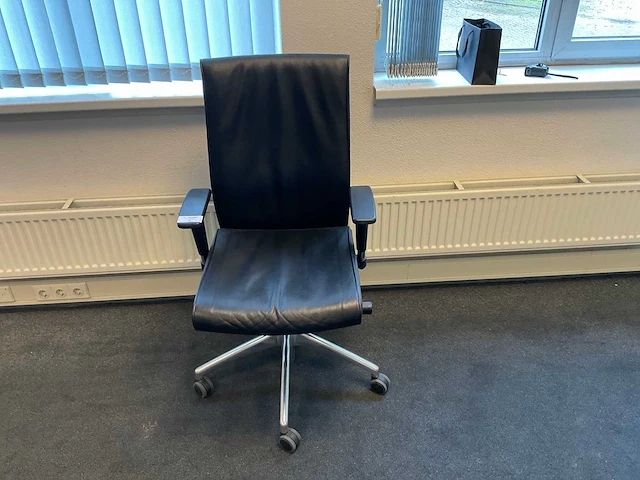 Bureaustoel met lederen bekleding - afbeelding 2 van  4