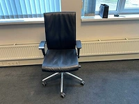 Bureaustoel met lederen bekleding - afbeelding 2 van  4