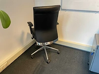 Bureaustoel met lederen bekleding - afbeelding 2 van  4