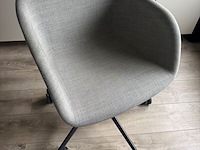 Bureaustoel muuto, muuto, fiber, grijs / chroom - afbeelding 1 van  4