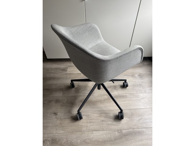 Bureaustoel muuto, muuto, fiber, grijs / chroom - afbeelding 2 van  4
