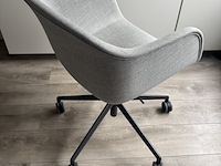 Bureaustoel muuto, muuto, fiber, grijs / chroom - afbeelding 2 van  4