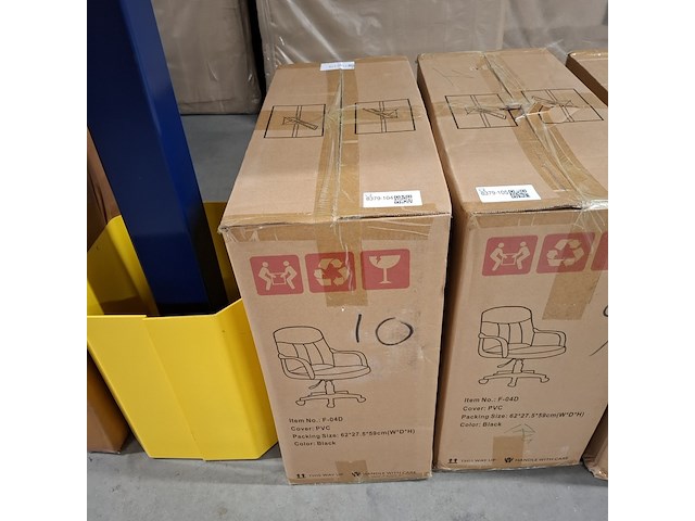 Bureaustoel pu leder, black, 2025 - afbeelding 2 van  2