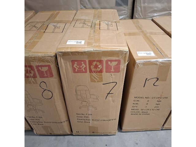 Bureaustoel pu leder, black, 2025 - afbeelding 2 van  2