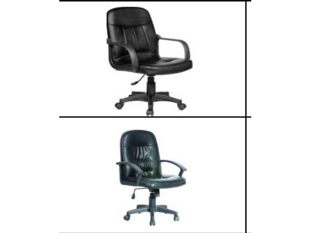 Bureaustoel pu leder, black, 2025 - afbeelding 1 van  2