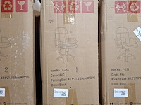 Bureaustoel pu leder, zwart, 2025 - afbeelding 2 van  2