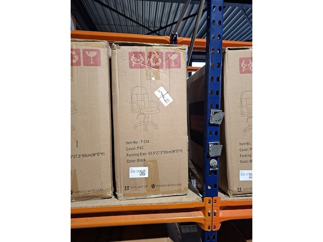 Bureaustoel pu leder, zwart, 2025 - afbeelding 2 van  2