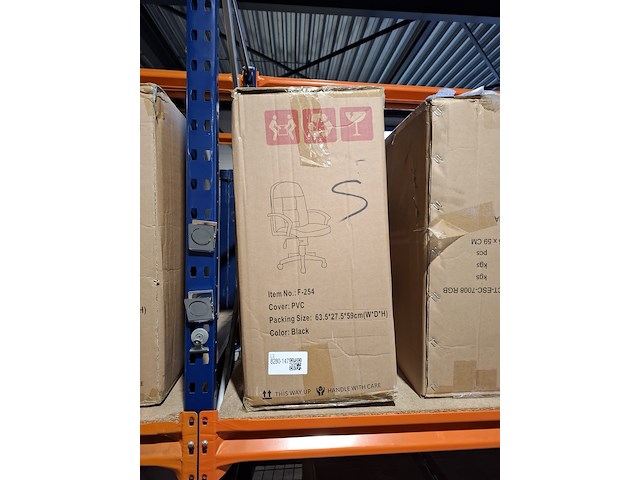 Bureaustoel pu leder, zwart, 2025 - afbeelding 2 van  2