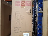 Bureaustoel pu leder, zwart, 2025 - afbeelding 2 van  2