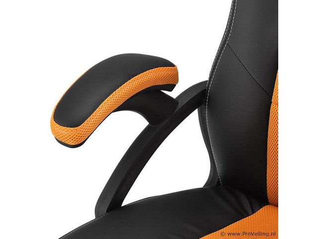 Bureaustoel racing oranje - afbeelding 7 van  9