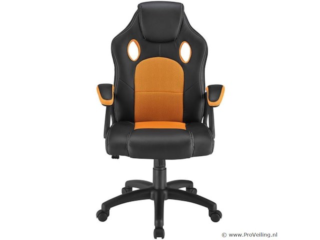 Bureaustoel racing oranje - afbeelding 3 van  9