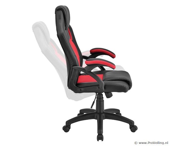 Bureaustoel racing rood - afbeelding 6 van  9