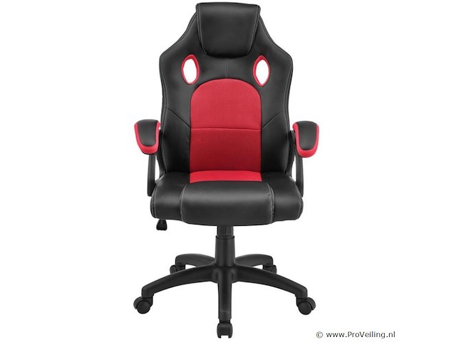 Bureaustoel racing rood - afbeelding 3 van  9