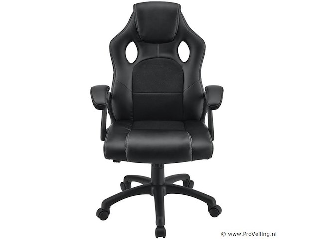 Bureaustoel racing zwart - afbeelding 3 van  9