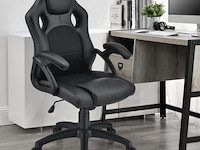 Bureaustoel racing zwart - afbeelding 2 van  9