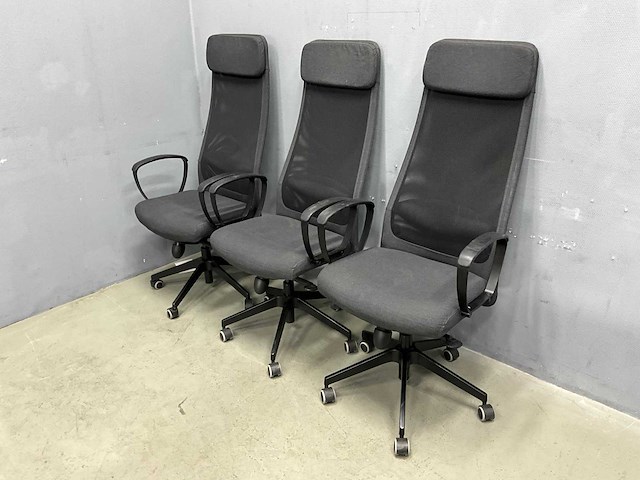 Bureaustoelen (3x) - afbeelding 1 van  5
