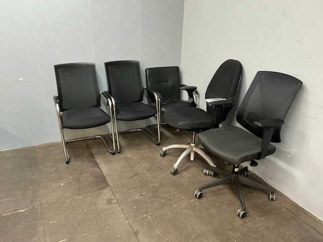 Bureaustoelen & vergaderstoelen (5x) - afbeelding 1 van  16