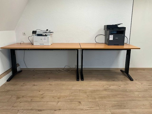 Bureautafel (2x) - afbeelding 1 van  10