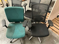 Bureautafel (4x) met 4 bureaustoelen - afbeelding 6 van  8