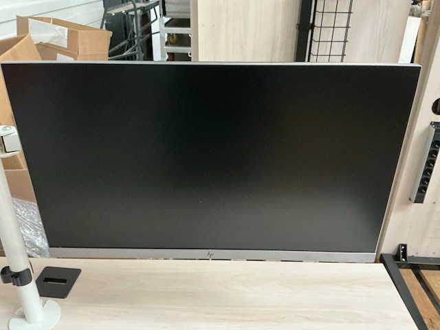 Bureautafel met 2 hp schermen aan beugel - afbeelding 8 van  11