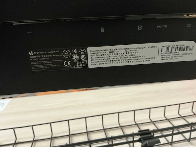 Bureautafel met 2 hp schermen aan beugel - afbeelding 11 van  11