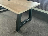 Bureautafel met boomstamblad - afbeelding 2 van  3