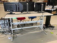 Bureautafel met bureaustoelen (3x) - afbeelding 5 van  6