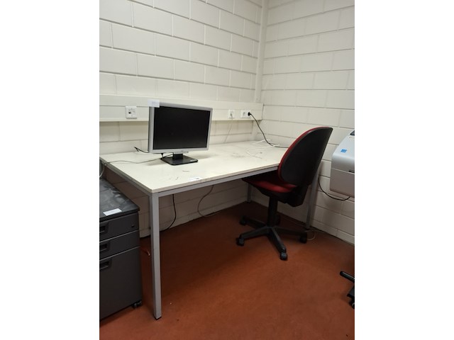 Bureautafel met ladeblok en bureaustoel - afbeelding 2 van  5