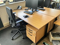 Bureautafel met ladekast (4x) - afbeelding 3 van  6