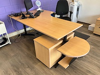 Bureautafel met ladekast (4x) - afbeelding 5 van  6