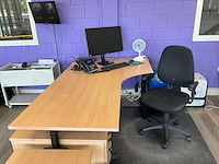 Bureautafel met ladekast (4x) - afbeelding 6 van  6