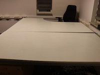 Bureautafels - 2 stuks| in hoogte verstelbaar | 160x80-120x74cm | incl. ladekast - afbeelding 4 van  8