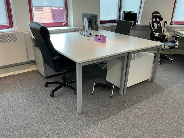 Bureautafel/werkplek (2x) - afbeelding 1 van  6
