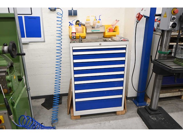 Burg - 8-delige draaibank onderdelen materialenkast - afbeelding 1 van  12