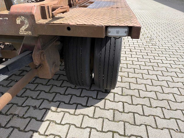 Burg containerchassis / wissellaadbak trailer, voorzien van rockinger gnz 27 d125 koppelsysteem, tandem uitvoering, nederlands kenteken wp-68-tj - afbeelding 4 van  7