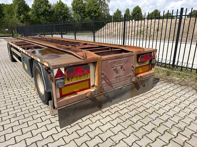 Burg containerchassis / wissellaadbak trailer, voorzien van rockinger gnz 27 d125 koppelsysteem, tandem uitvoering, nederlands kenteken wp-68-tj - afbeelding 6 van  7