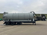 Burg – opbouw tanktrailer - 26.500 liter met hydraulische achterwand