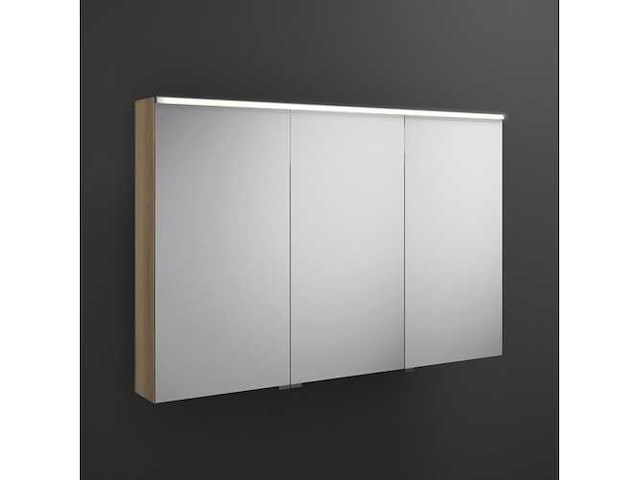 Burgbad sys 30 120cm sprr120 3-deurs spiegelkast met led verlichting - afbeelding 1 van  4