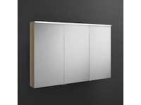 Burgbad sys 30 120cm sprr120 3-deurs spiegelkast met led verlichting - afbeelding 1 van  4