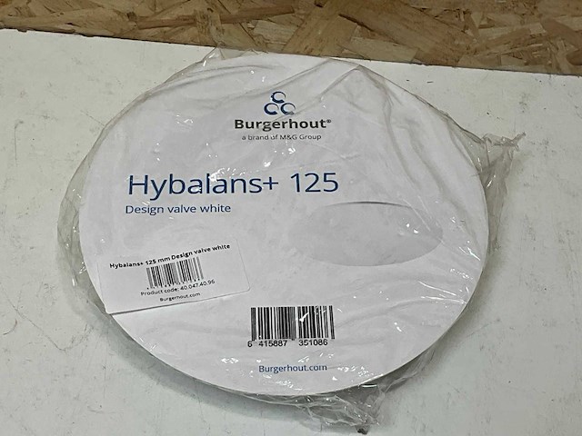 Burgerhout hybalans design ventilatierooster 125mm (6x) - afbeelding 3 van  4