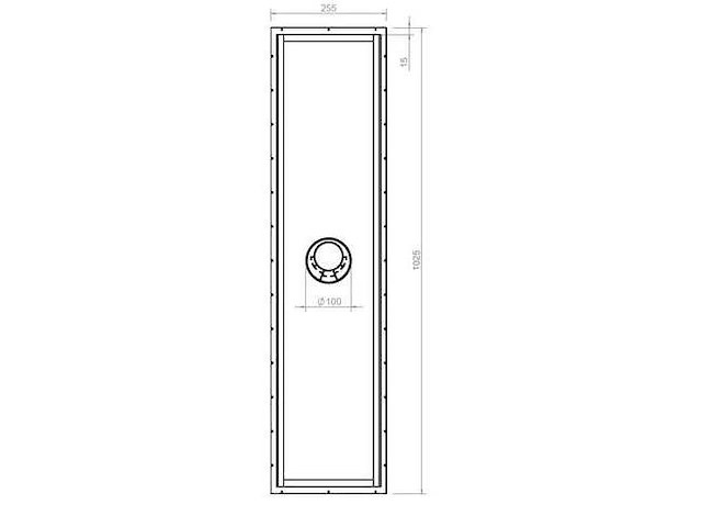 Burgerhout multiflex clv 60/100 40.075.02.21 aluminium afdekplaat met afstandhouder (4x) - afbeelding 2 van  4