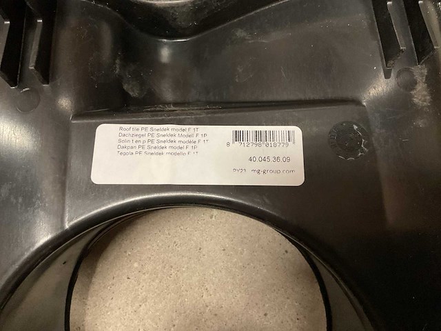 Burgerhout pe sneldekpan f 1p 40.045.36.09 doorvoerpan (10x) - afbeelding 2 van  2