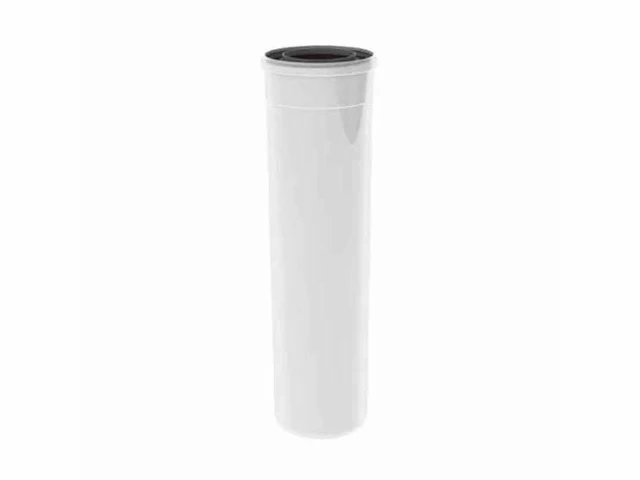 Burgerhout twinsafe pp 60/100 concentrische rookgaspijp verlengstuk (8x) - afbeelding 1 van  3