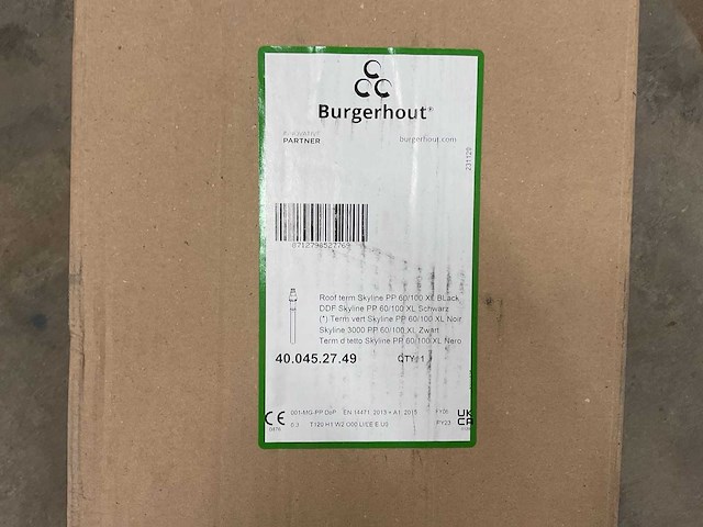 Burgerhout twinsafe skyline 3000 pp 60/100 xl 40.045.27.49 dakdoorvoer - afbeelding 3 van  3