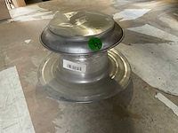 Burgerhout vent-alu 2000 aluminium dakontluchting dubbelwandig - afbeelding 2 van  2