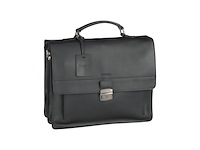 Burkely intage scott briefcase 2comp aktetas zwart - afbeelding 3 van  5