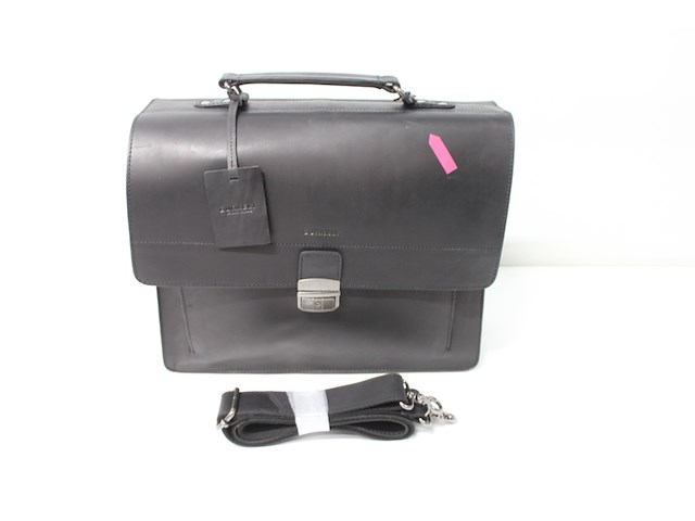 Burkely intage scott briefcase 2comp aktetas zwart - afbeelding 4 van  5